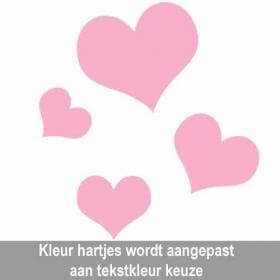 Hartjes in tekstkleur +€2.95
