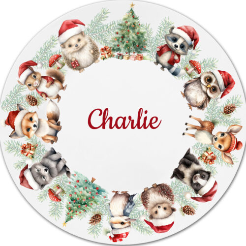 kerstbordje met naam